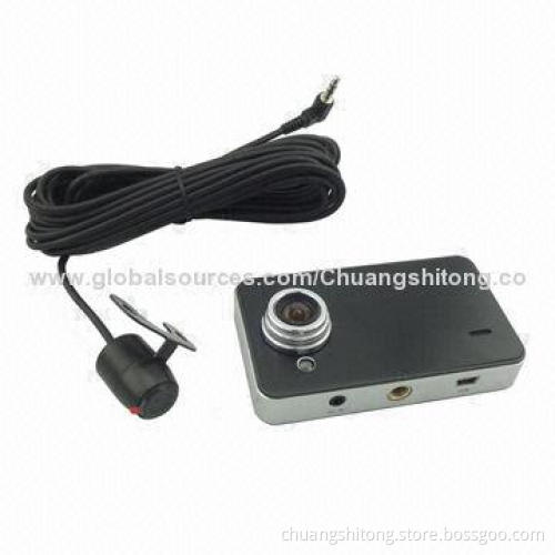 Dual-channel HD Mini Car DVR, K6000 2-channel, HDMI Port, 140° Viewing Angle